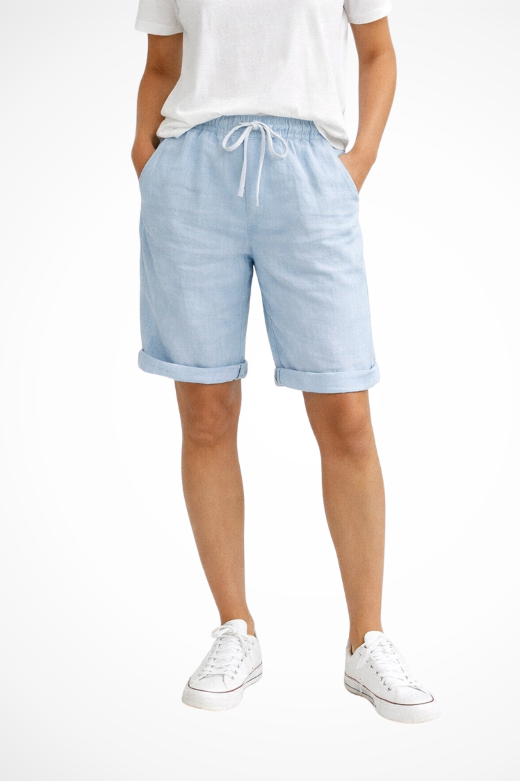 Pantalón capri de lino