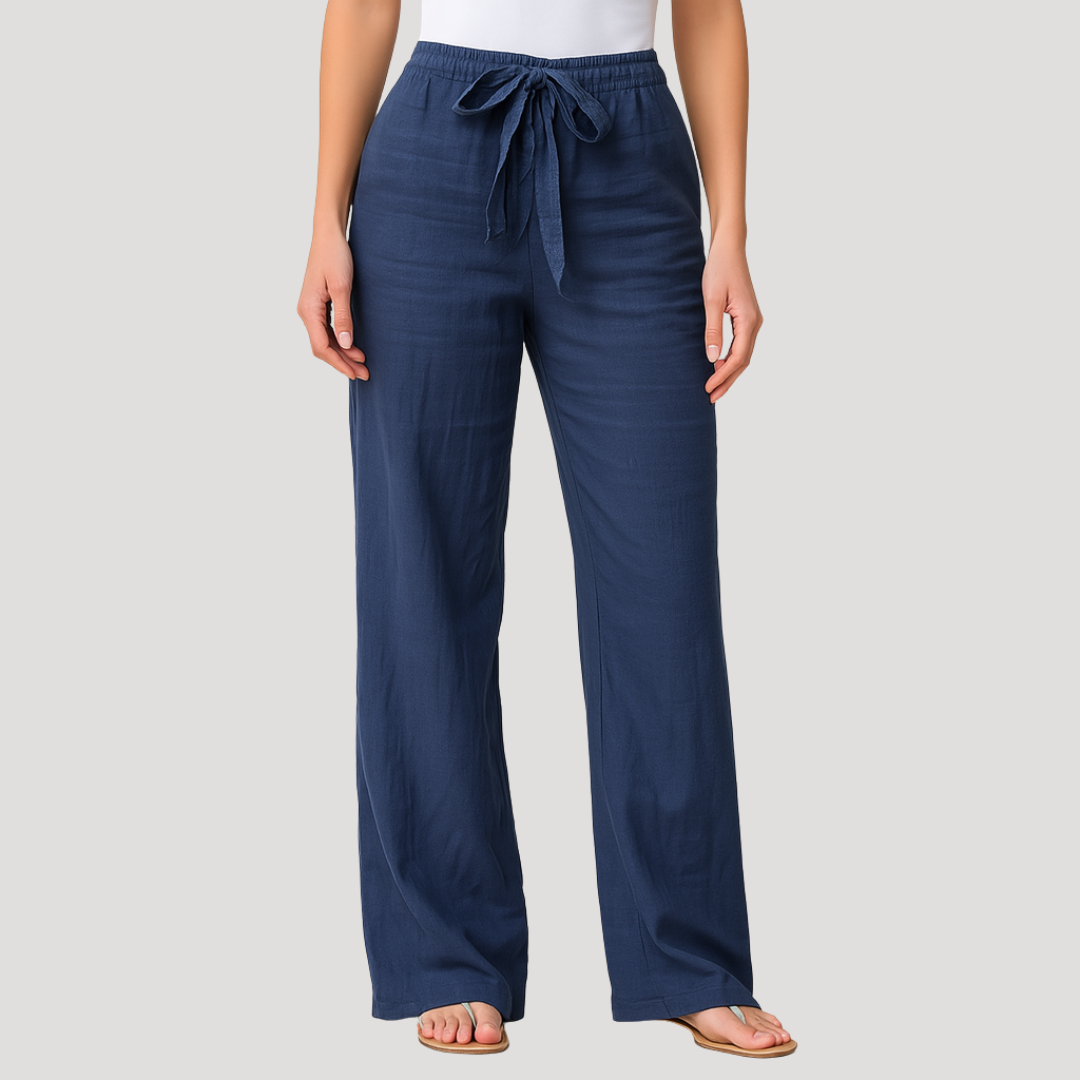 Pantalón casual con cintura elástica