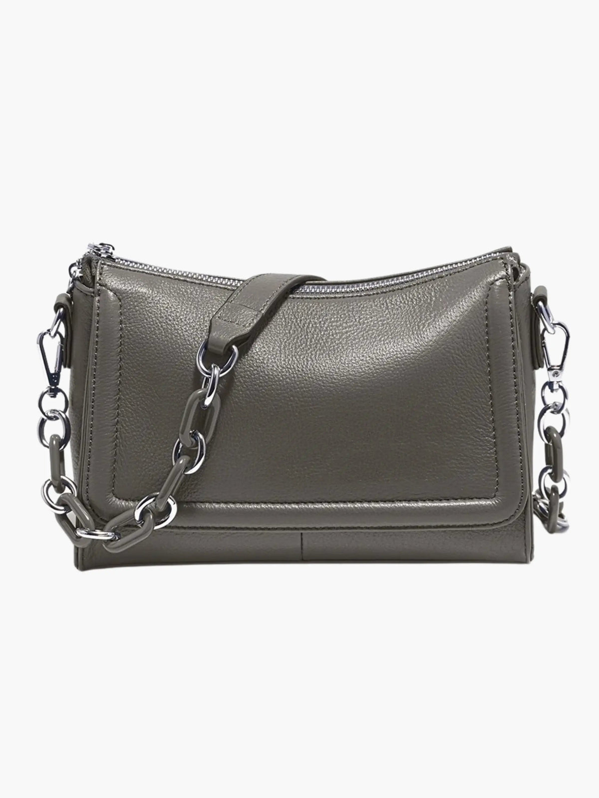 Bolso bandolera de piel