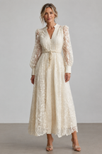 Vestido Midi con Escote en V