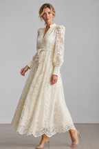 Vestido Midi con Escote en V