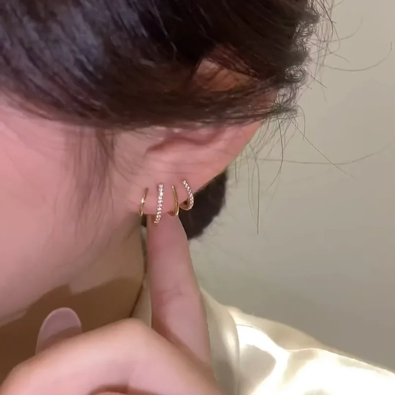 Pendientes de Aro Multicapa