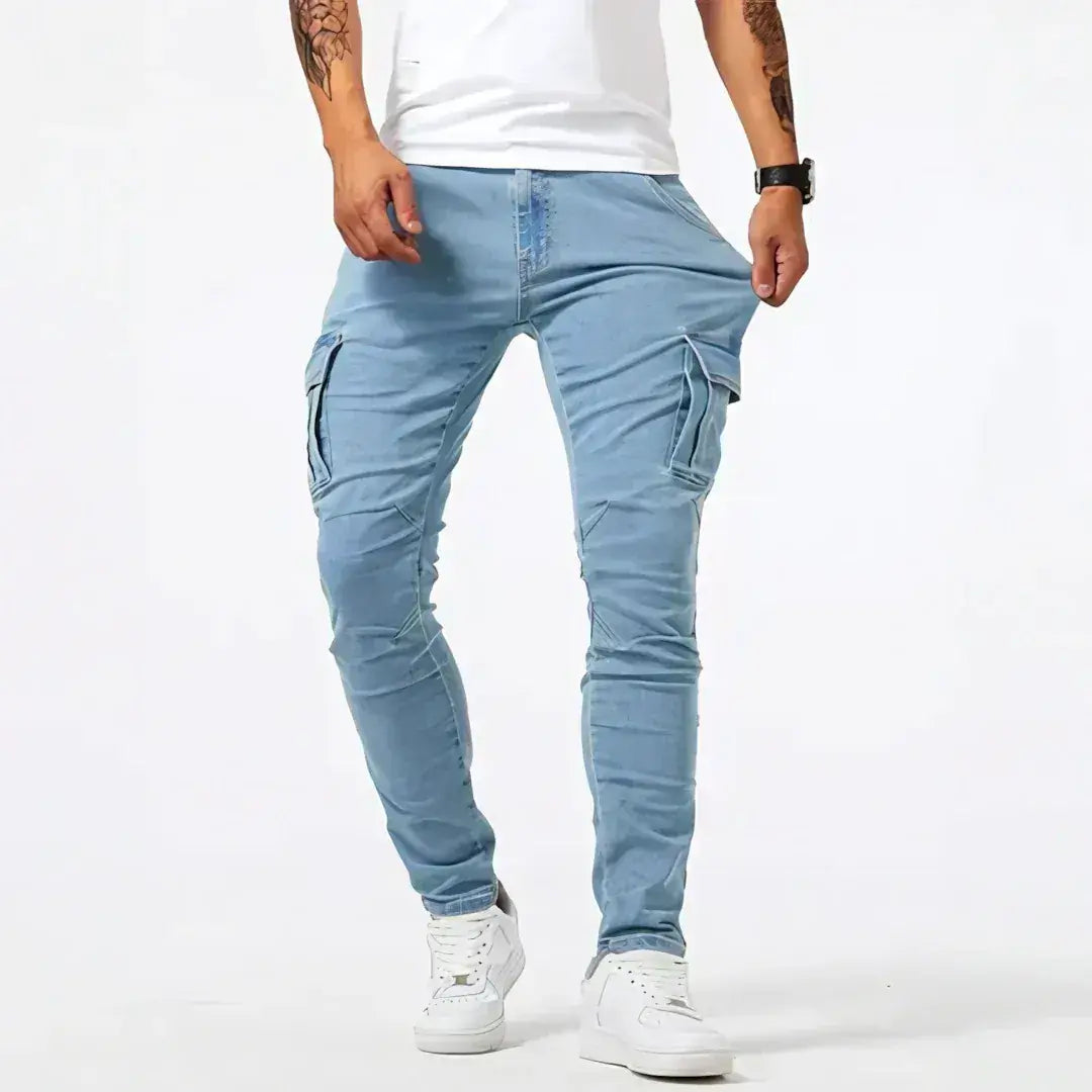 Vaqueros Cargo Denim