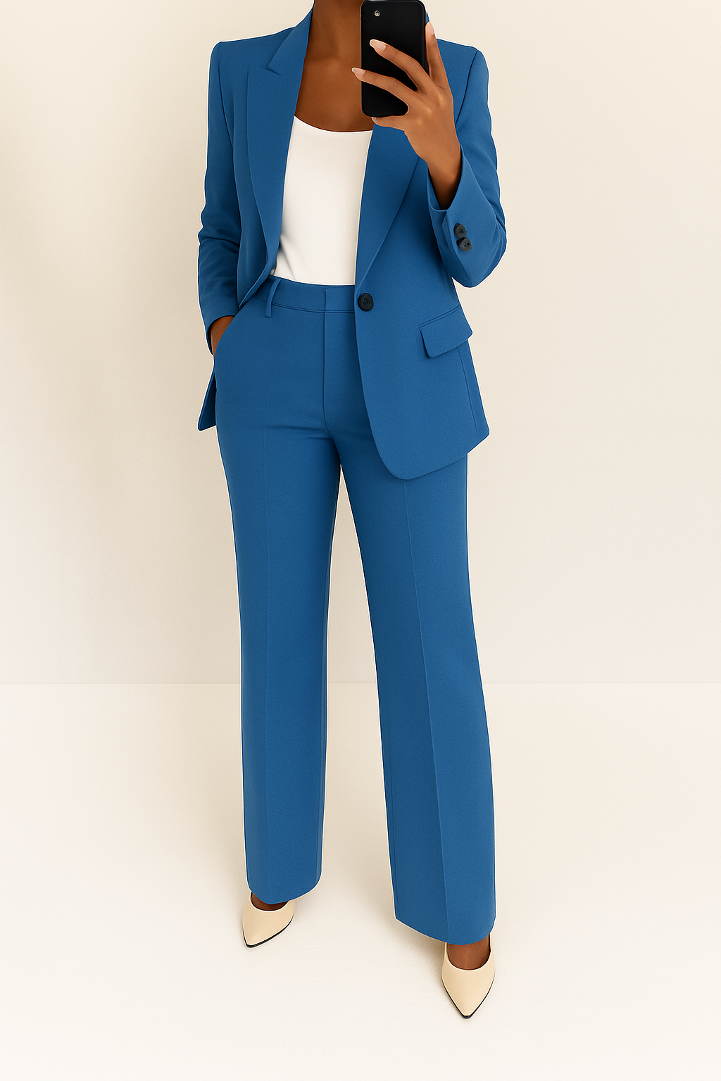 Conjunto de traje elegante de 2 piezas para mujer