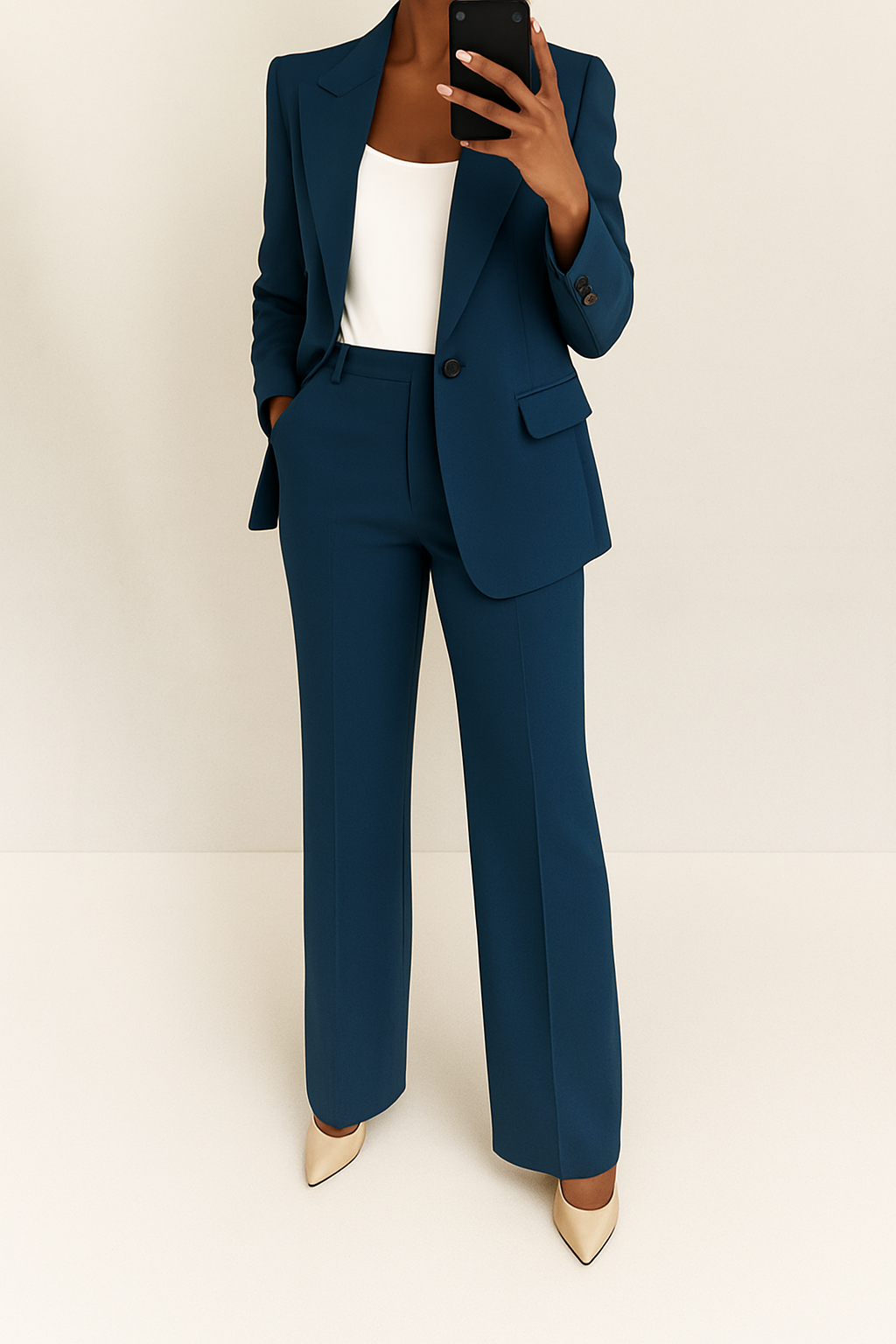 Conjunto de traje elegante de 2 piezas para mujer