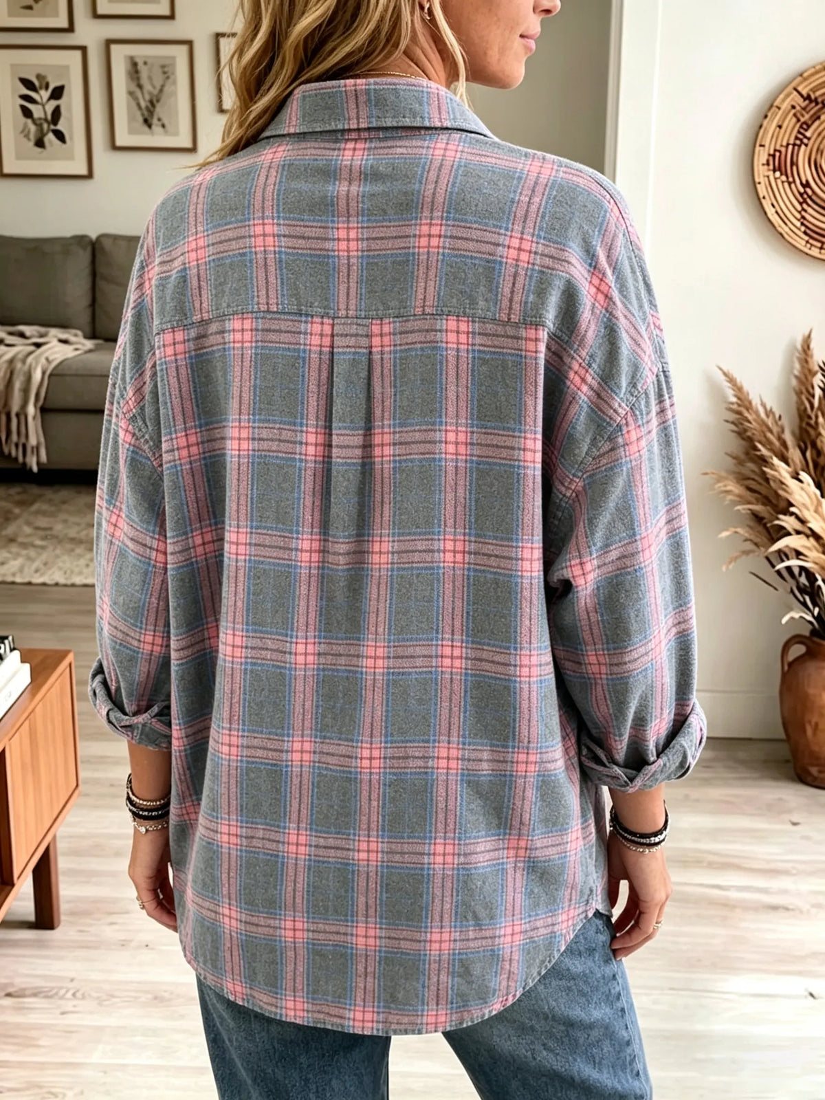 Camisa oversize de cuadros