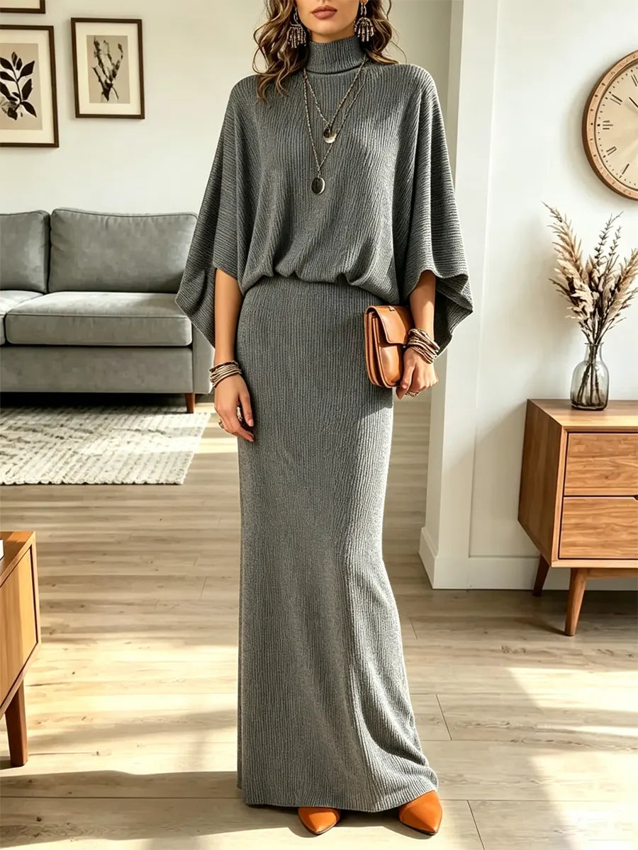 Conjunto elegante de top y falda