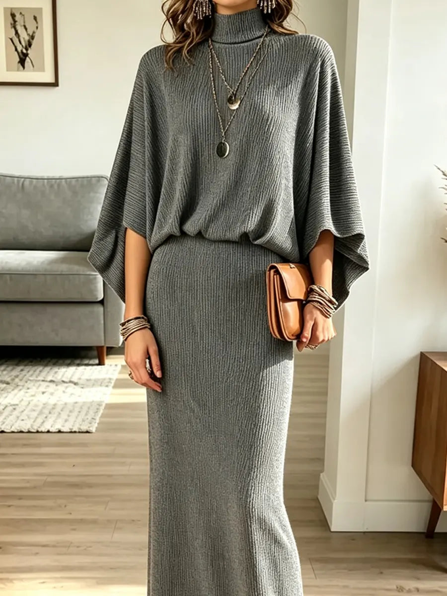 Conjunto elegante de top y falda
