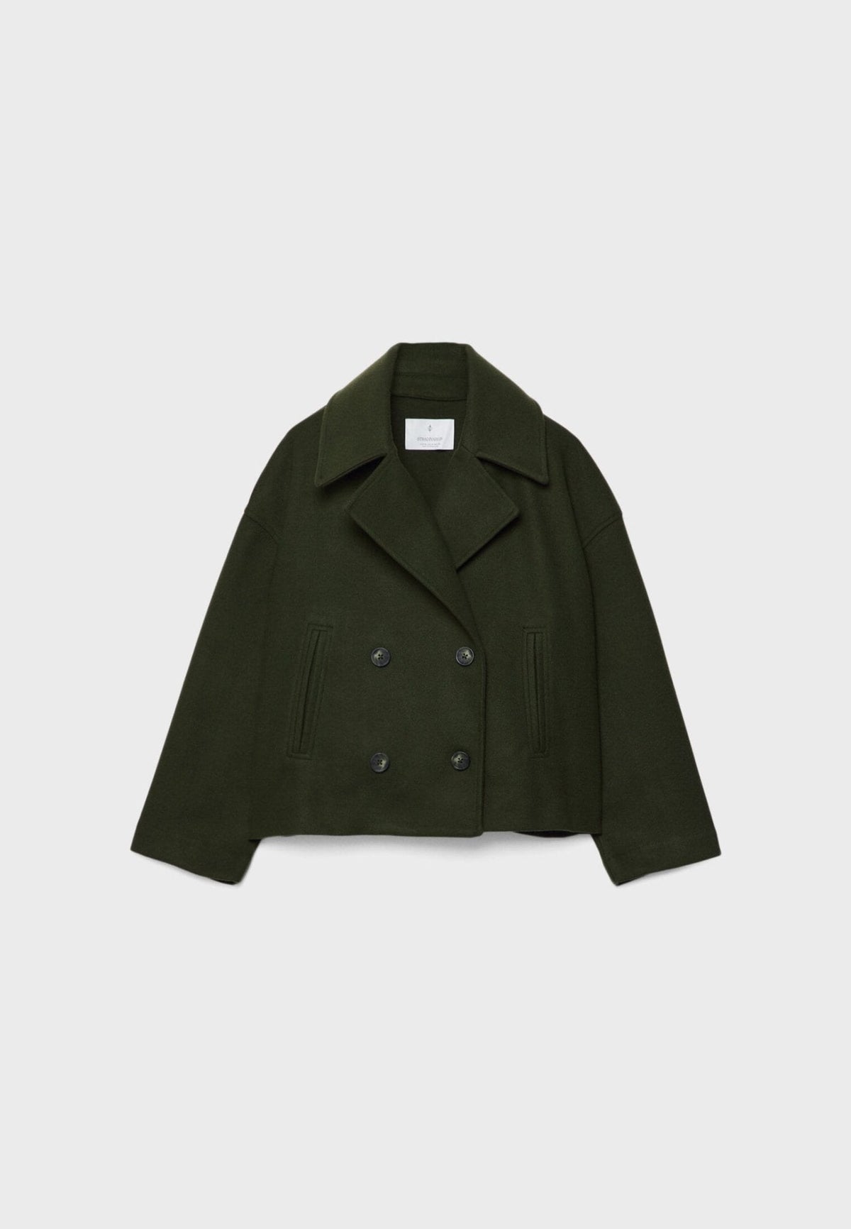 Chaqueta cruzada cómoda y elegante