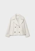 Chaqueta cruzada cómoda y elegante