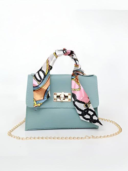 Bolso de Mano con Pañuelo y Cadena